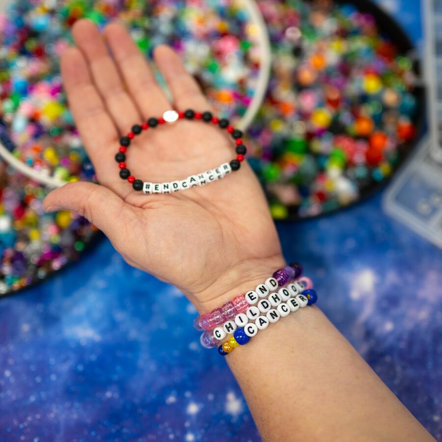 Kinder Children’s Cancer Center 
Bracelets
on Wednesday, Oct. 22, 2025.